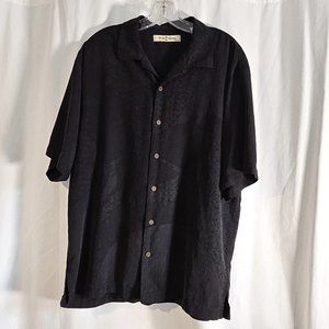 Tommy Bahama Silk Button Up Short-Sleeve Camp Shirt - Size L